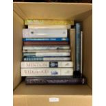 A collection of six boxes of ceramic reference books
