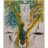 After Salvador Dali, Emerald Table, Serigraph, numbered 363/2000