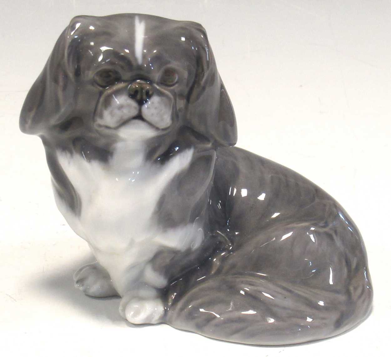 A Royal Copenhagen model of a Pekinese, 13cm high