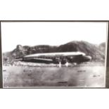 Framed and glazed photograph (c. 51 x 40 cm.) showing Cathay Pacific Airways DC4 Skymaster