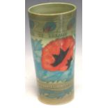 A Dennis China Works Poppy pattern vase, 19cm high