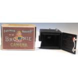 A Box Brownie camera with original pictorial cardboard outer box