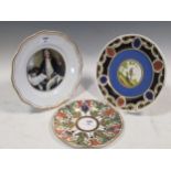 A Limoges plate, painted by John Mclaughlin with a portrait of Captain Cook, after Nathaniel Dance-