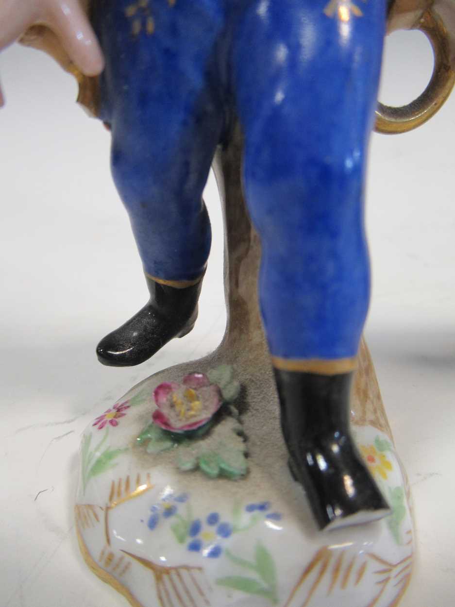 Two Meissen figures of military officers 12cm high and a Dresden pot pourri vase with a hinged cover - Image 9 of 32
