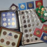 A quantity of mixed world coins, mainly 20th century, including commemorative crowns, few mint