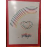 Rainbows, a group of six framed prints (from the original folio of eight), to include works by: