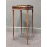 A late 19th century mahogany kettle stand, 69 x 31 x 31cm