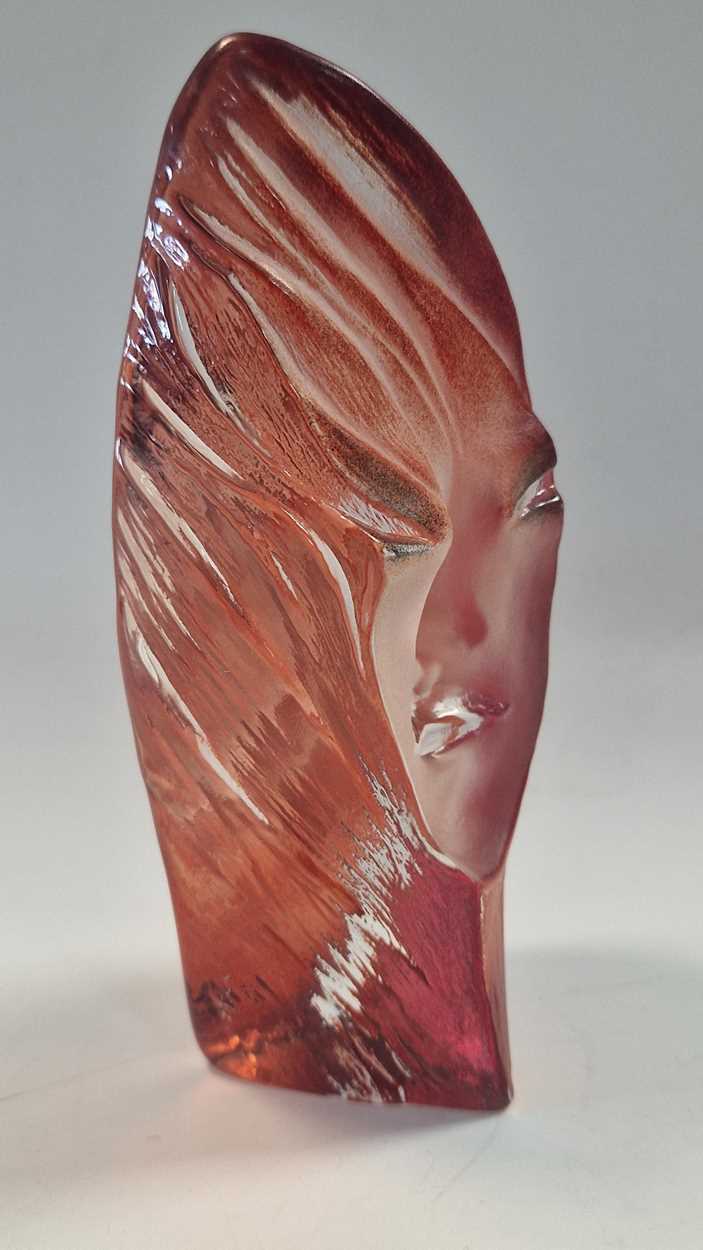 Mats Jonasson for Maleras, a glass block 'masq' sculpture, - Image 4 of 6