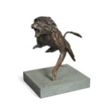 § Barry Sutton, a patinated bronze sculpture of a baboon,