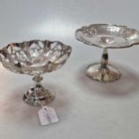 Two silver standing dishes, 15.7ozt gross (2)