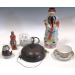 A Chinese porcelain figure of a Confucian scholar, Republic period,