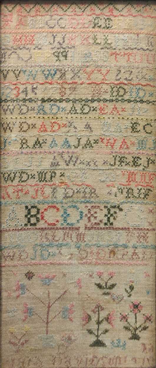 Two early 19th century band samplers43 x 19cm53 x 23cm