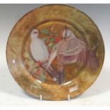 Kathleen Mulraney decoupage plate, 23cm diameter