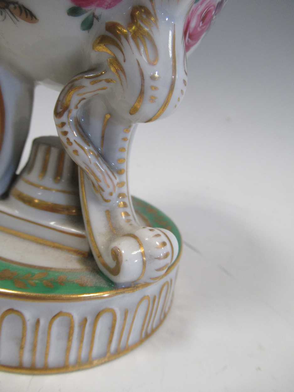 Two Meissen figures of military officers 12cm high and a Dresden pot pourri vase with a hinged cover - Image 4 of 32