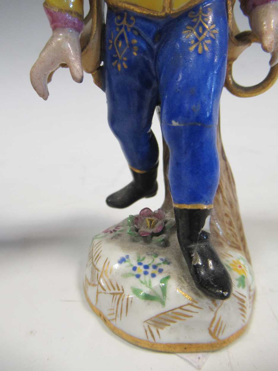 Two Meissen figures of military officers 12cm high and a Dresden pot pourri vase with a hinged cover - Image 12 of 32