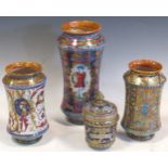 Three late 19th/early 20th-century Alborellos by Alfredo Santerelli, The first with the blue