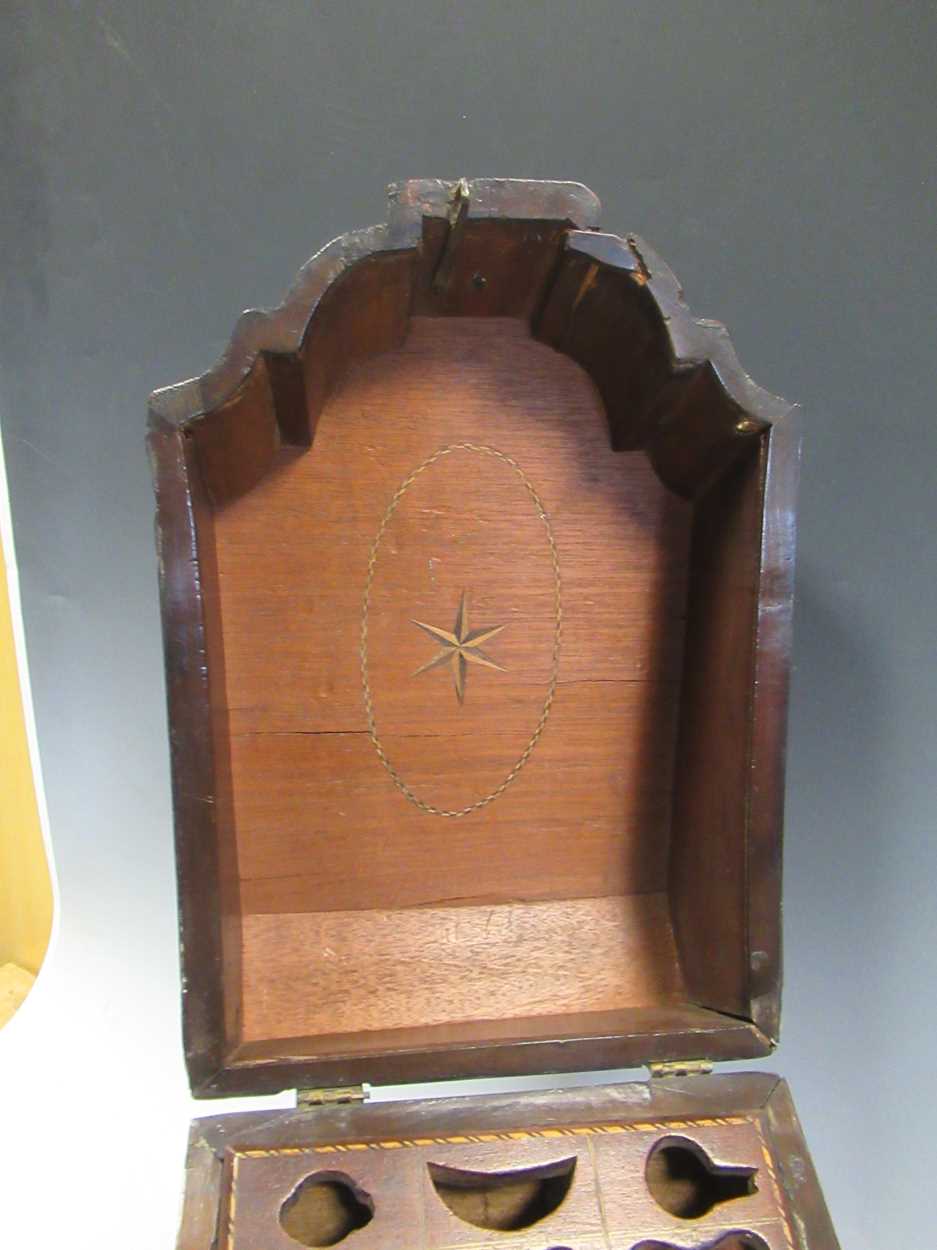 A George III mahogany knife box, 37 x 22 x 28cm - Image 3 of 5