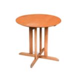 A Cotswold School pale oak occasional table,