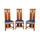 Liberty & Co., a set of three high back side chairs,