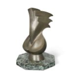 A Futurist style bronze sculpture,