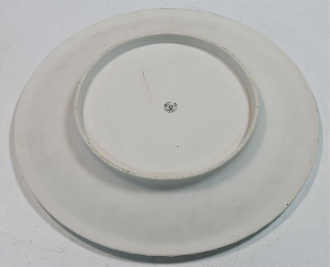 In the manner of A.W.N. Pugin, a W.H. Kerr & Co., Worcester Parian charger, - Image 3 of 6