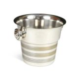 A Continental plated ice bucket, 20th century,