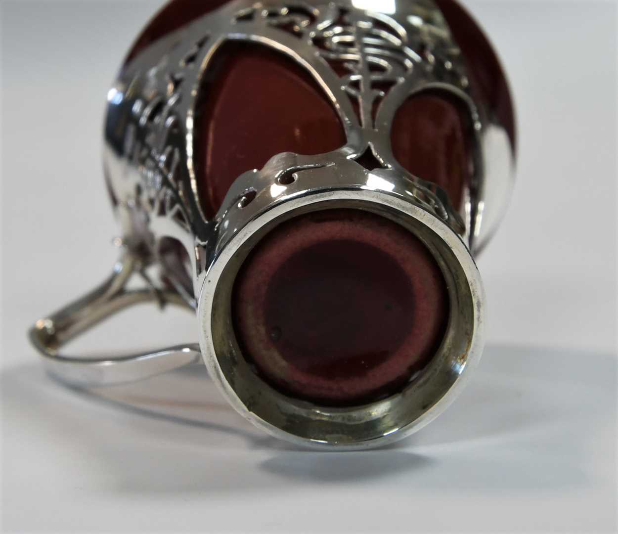 An Art Nouveau silver mounted Royal Doulton coffee service, - Image 12 of 13