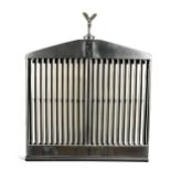 Rolls Royce, an original radiator grill and Spirit of Ecstasy mascot, post-war,