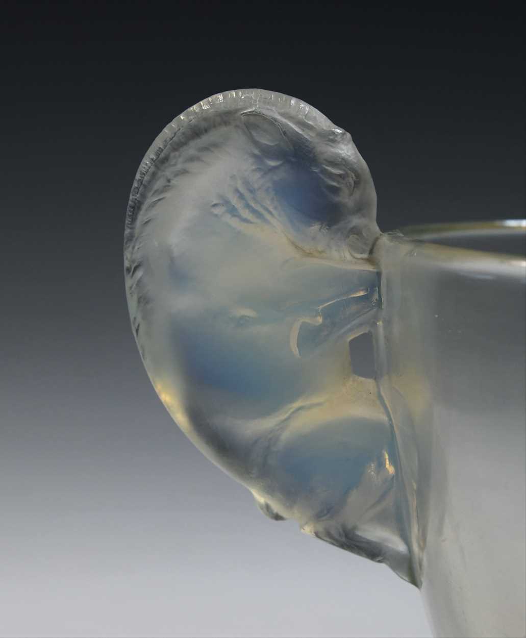 Beliers, an R. Lalique opalescent glass vase, designed circa 1925, - Image 2 of 12