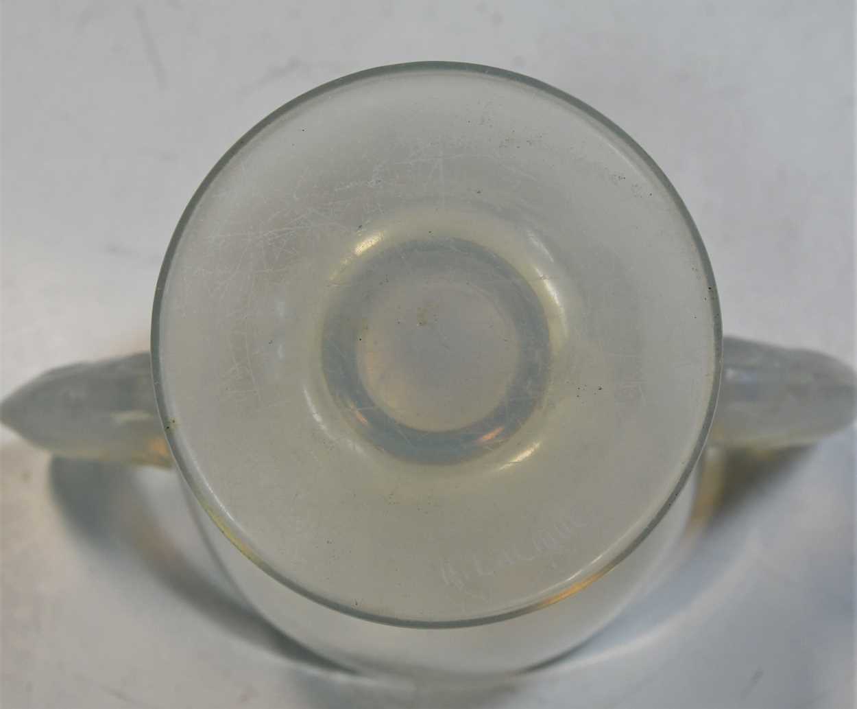 Beliers, an R. Lalique opalescent glass vase, designed circa 1925, - Image 7 of 12
