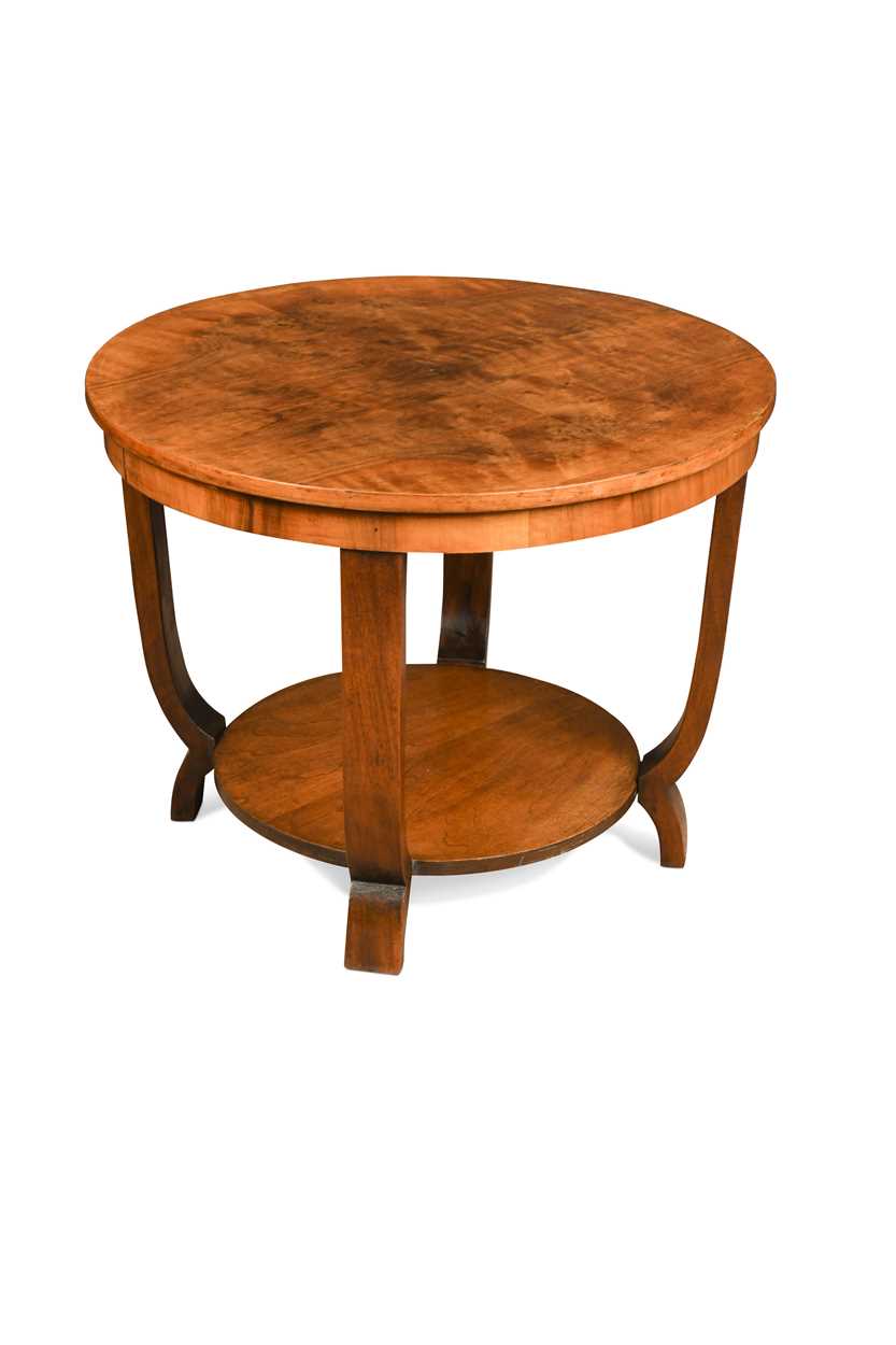 An Art Deco walnut occasional table,