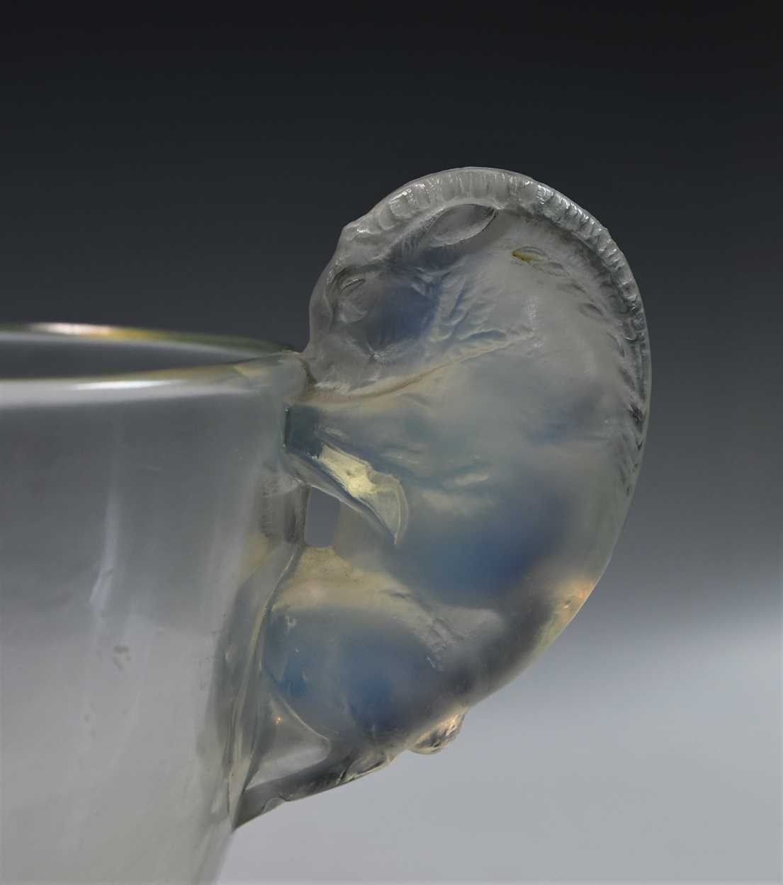 Beliers, an R. Lalique opalescent glass vase, designed circa 1925, - Image 11 of 12