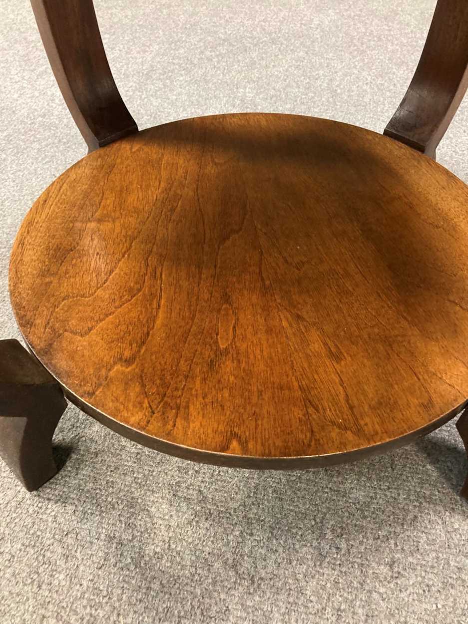 An Art Deco walnut occasional table, - Image 3 of 5