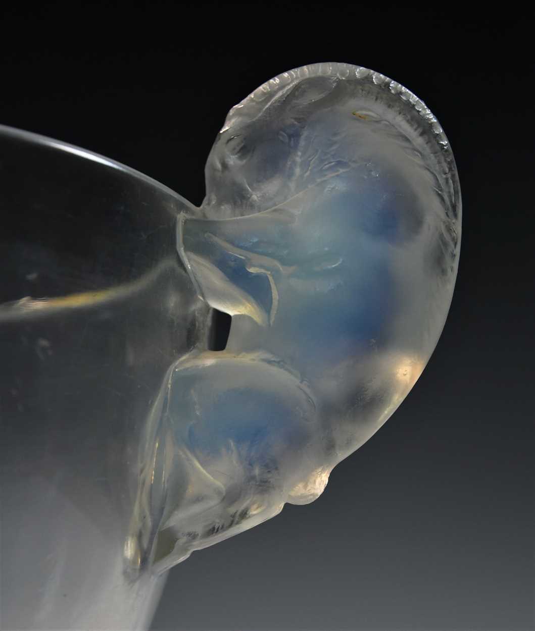 Beliers, an R. Lalique opalescent glass vase, designed circa 1925, - Image 3 of 12