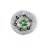 A Clichy glass garlanded paperweight,