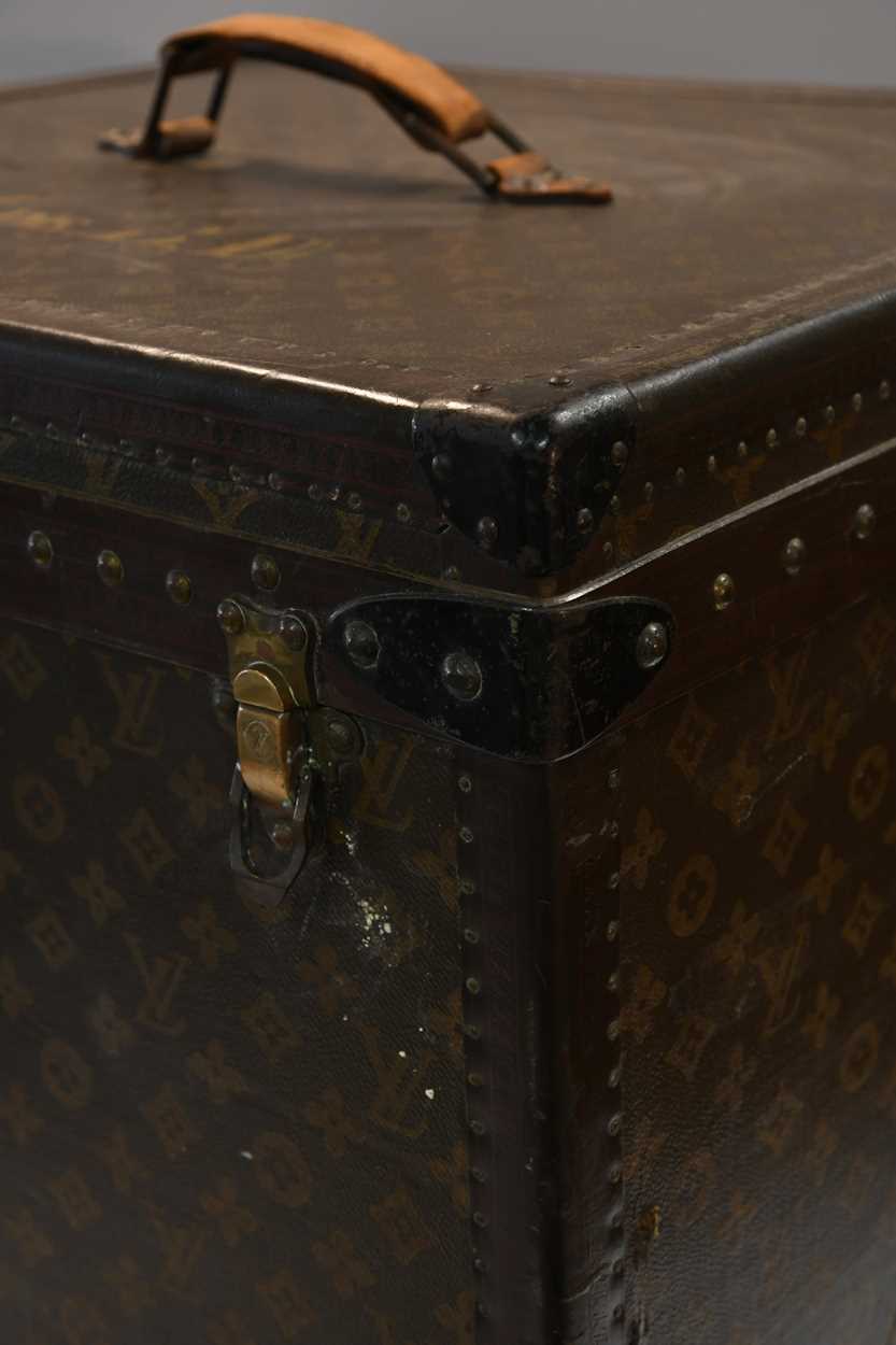 A Louis Vuitton lady's hat box or square steamer trunk, circa 1940s, - Image 2 of 23