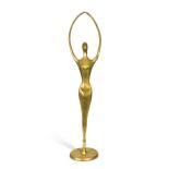 A large Hagenauer style brass figure,