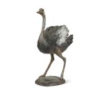 § Belinda Sillars (1961-), a bronze model of a strutting ostrich,