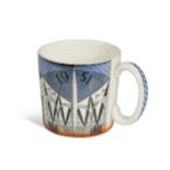 Norman Makinson for Wedgwood, a Festival of Britain mug, 1951,