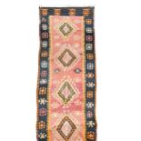 A mid-century hand-knotted kilim rug,