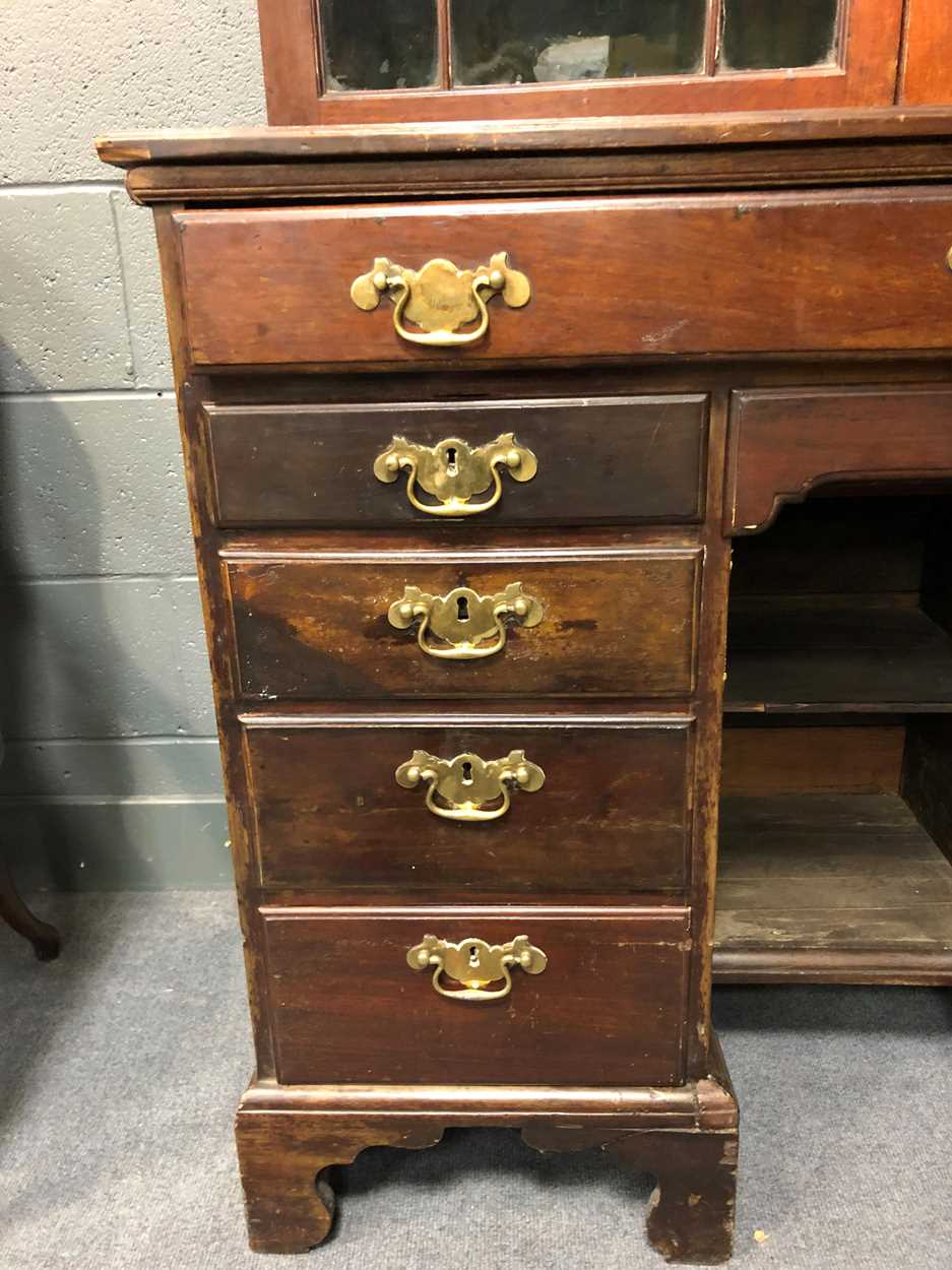 An Irish mahogany bureau bookcase, late 18th century, - Image 22 of 24