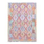 A contemporary hand-knotted pure wool kilim carpet,