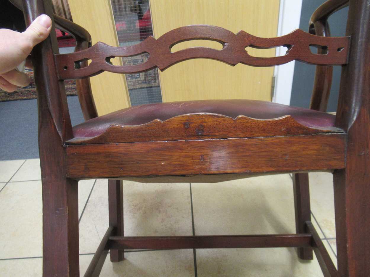 An early George III mahogany open armchair, - Image 12 of 18