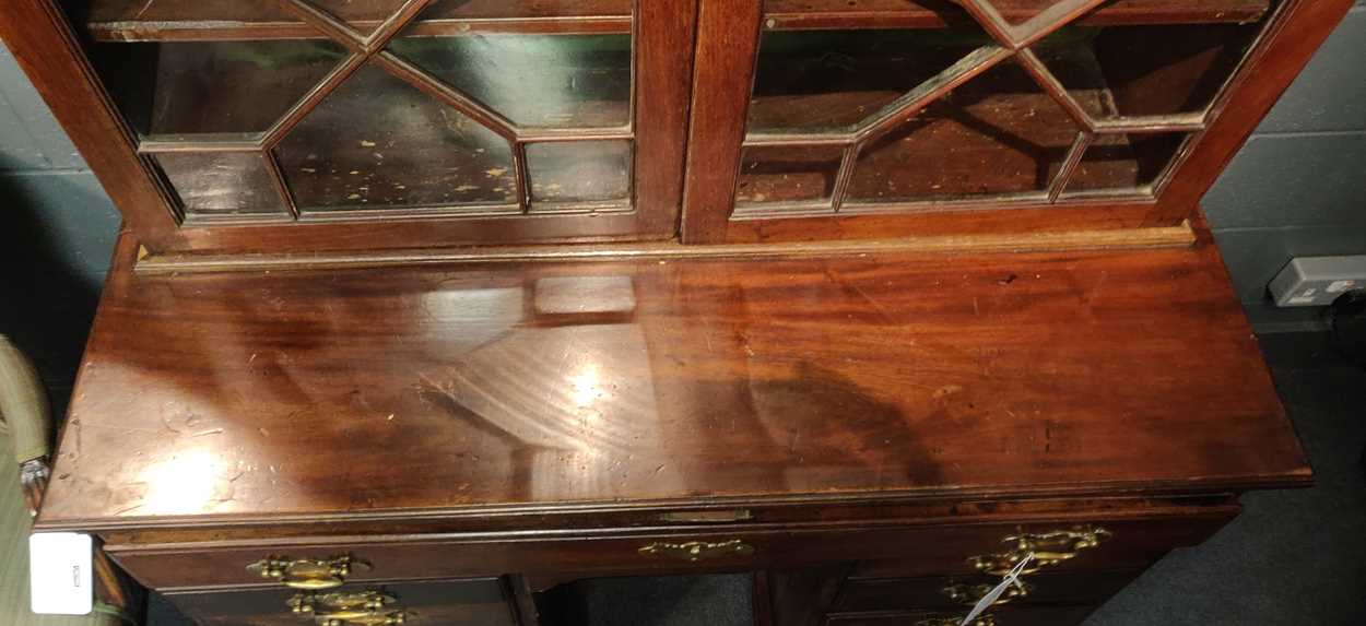 An Irish mahogany bureau bookcase, late 18th century, - Image 7 of 24