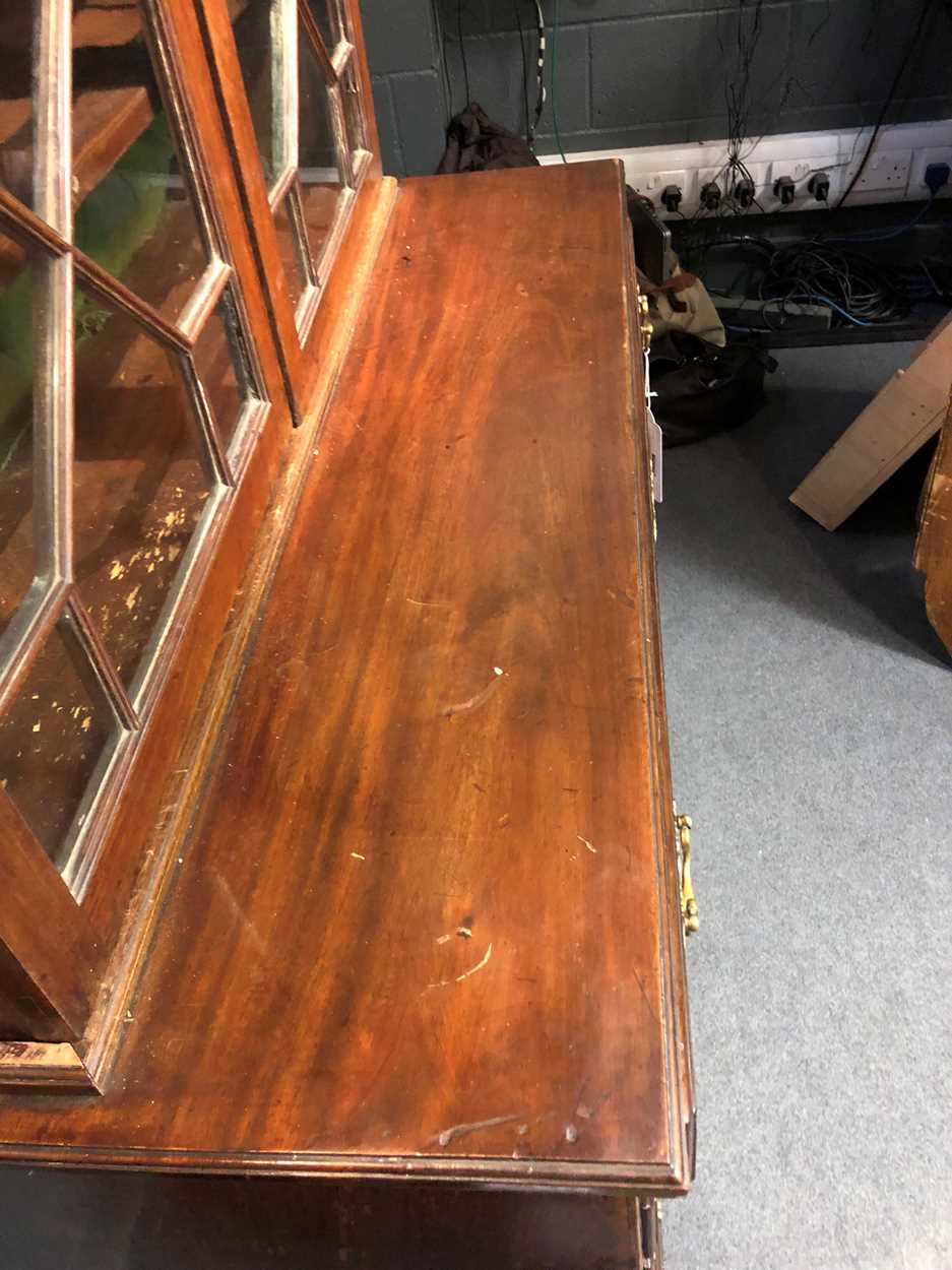 An Irish mahogany bureau bookcase, late 18th century, - Image 15 of 24