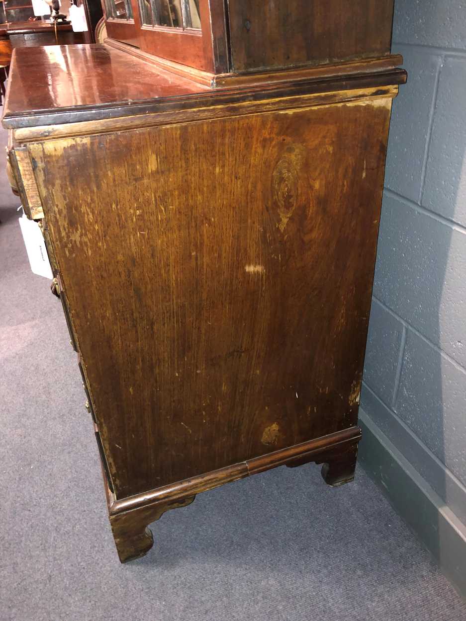 An Irish mahogany bureau bookcase, late 18th century, - Image 18 of 24