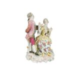 A Meissen figure group of a pair of lovers,