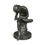 An Italian bronze model of the Spinario, late 19th century,