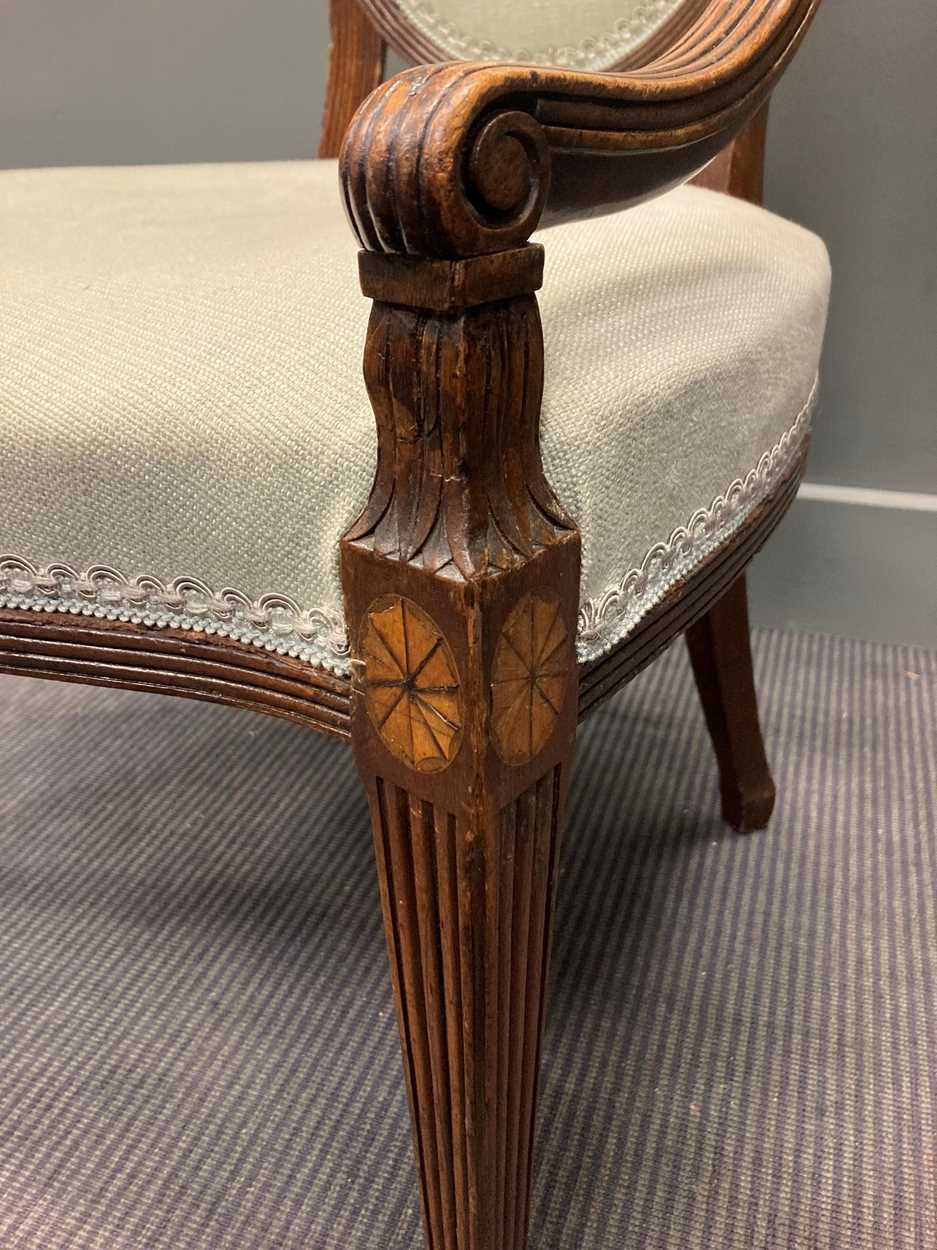 A Hepplewhite style mahogany elbow chair, 19th century, - Image 2 of 21