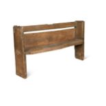 An oak pew or bench, late 15th / early 16th century,